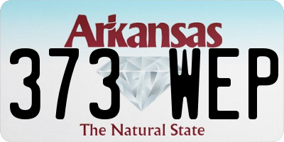 AR license plate 373WEP