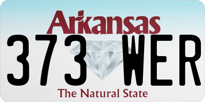 AR license plate 373WER