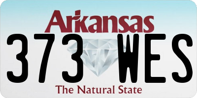 AR license plate 373WES