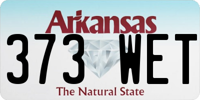 AR license plate 373WET