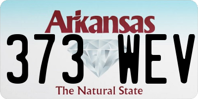AR license plate 373WEV