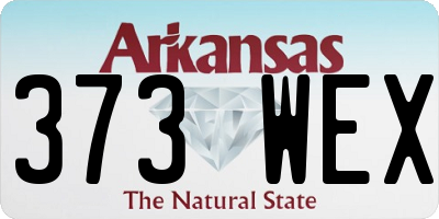 AR license plate 373WEX