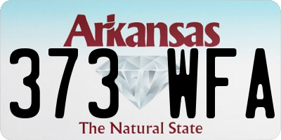 AR license plate 373WFA