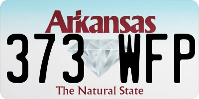AR license plate 373WFP