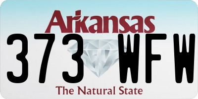 AR license plate 373WFW