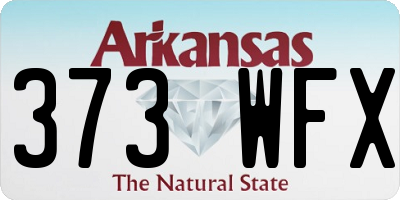 AR license plate 373WFX