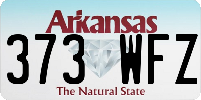 AR license plate 373WFZ