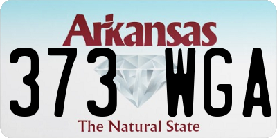 AR license plate 373WGA