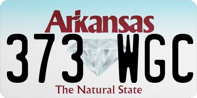 AR license plate 373WGC