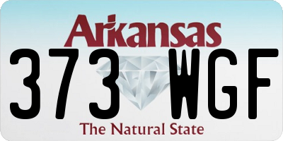 AR license plate 373WGF