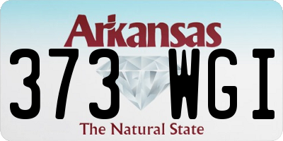 AR license plate 373WGI