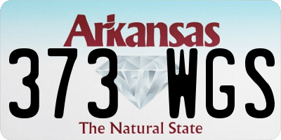 AR license plate 373WGS