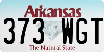 AR license plate 373WGT