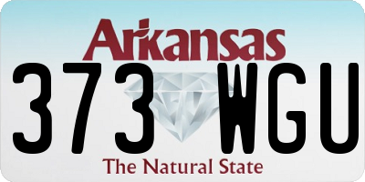 AR license plate 373WGU