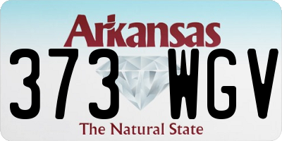 AR license plate 373WGV