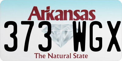 AR license plate 373WGX