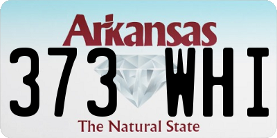 AR license plate 373WHI