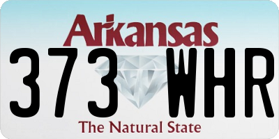 AR license plate 373WHR