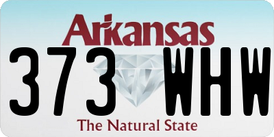 AR license plate 373WHW