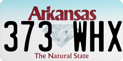 AR license plate 373WHX