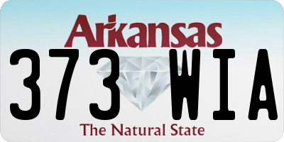 AR license plate 373WIA