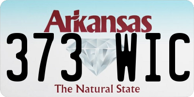 AR license plate 373WIC