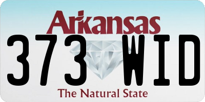 AR license plate 373WID