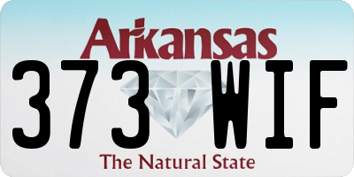 AR license plate 373WIF