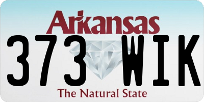 AR license plate 373WIK