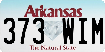 AR license plate 373WIM