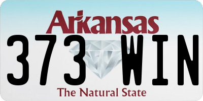AR license plate 373WIN