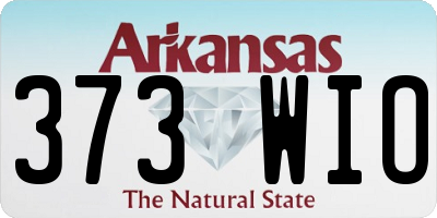 AR license plate 373WIO