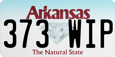 AR license plate 373WIP