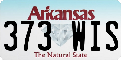 AR license plate 373WIS