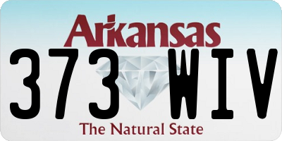 AR license plate 373WIV