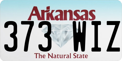 AR license plate 373WIZ