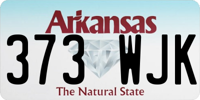 AR license plate 373WJK