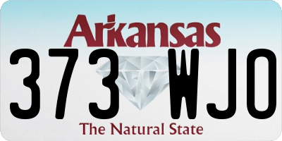 AR license plate 373WJO
