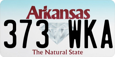AR license plate 373WKA