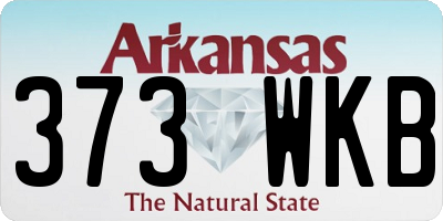 AR license plate 373WKB