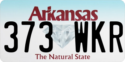 AR license plate 373WKR