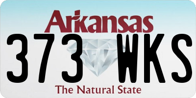 AR license plate 373WKS