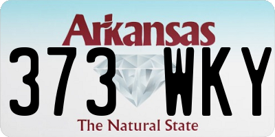 AR license plate 373WKY