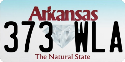 AR license plate 373WLA