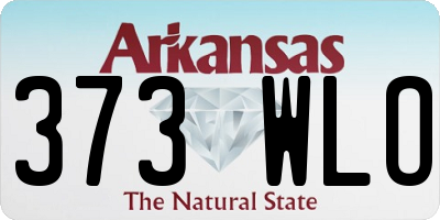 AR license plate 373WLO
