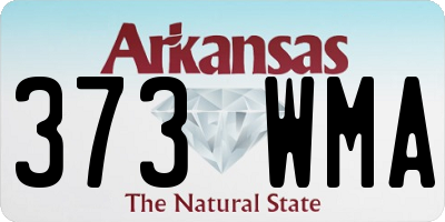 AR license plate 373WMA