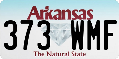 AR license plate 373WMF