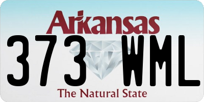 AR license plate 373WML