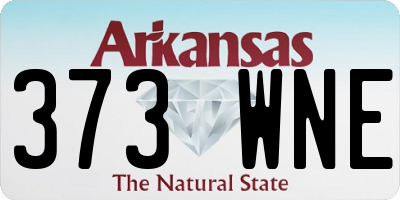 AR license plate 373WNE
