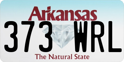 AR license plate 373WRL